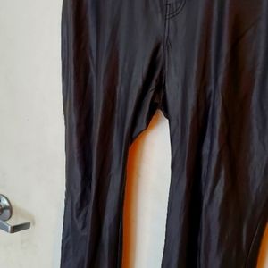 Faux black pants